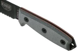 ESEE Model 3 Serrated, Grey Handle 3S Con Funda + Clip -Knives And Tools Comercio EE ESEE 3S 05 esee knives