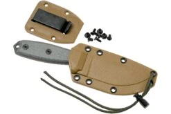 ESEE Model 3 Serrated, Grey Handle 3S Con Funda + Clip -Knives And Tools Comercio EE ESEE 3S 07 esee knives