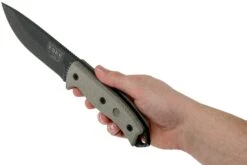 ESEE Model 5 Tactical Gunsmoke, Desert Tan Handle 5P-TG Con Funda Kydex + Clip De Cinturón -Knives And Tools Comercio EE ESEE 5P TG 06 esee knives