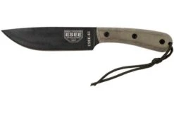 ESEE Model 6HM Cuchillo Bushcraft Modified Handle, Funda De Cuero