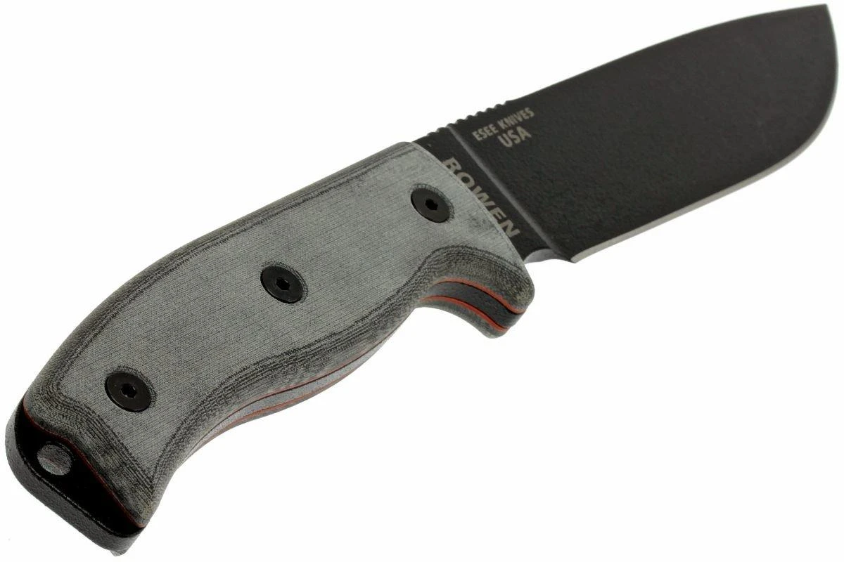 ESEE Model 6 Black Blade, Grey Handle 6P-KO Cuchillo De Supervivencia Sin Funda 8 ESEE Model 6 Black Blade, Grey Handle 6P-KO Cuchillo De Supervivencia Sin Funda - Imagen 6