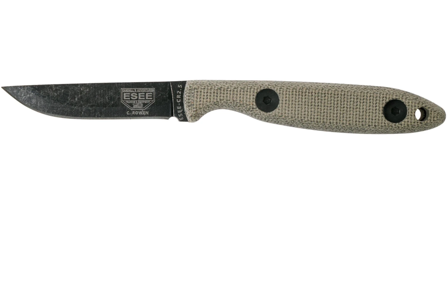 ESEE Camp-Lore CR 2.5 Black Oxide Coating Cuchillo Fijo, Cody Rowen Design 3 ESEE Camp-Lore CR 2.5 Black Oxide Coating Cuchillo Fijo, Cody Rowen Design