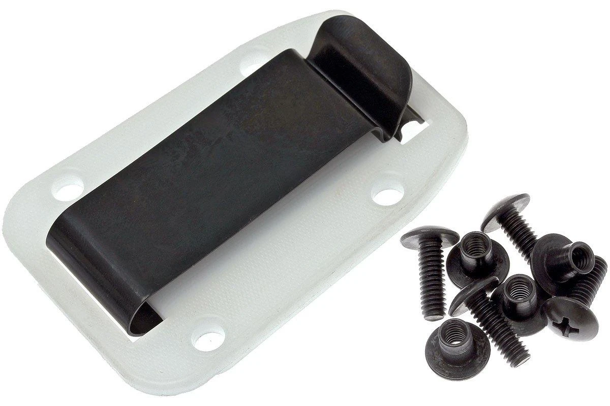 ESEE Clip De Cinturón Para Fundas Izula IZBC, Clear/white 3 ESEE Clip De Cinturón Para Fundas Izula IZBC, Clear/white