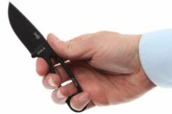 ESEE Izula Black IZULA-B Cuchillo De Cuello Con Funda Negra + Clip De Cinturón 12 ESEE Izula Black IZULA-B Cuchillo De Cuello Con Funda Negra + Clip De Cinturón -Knives And Tools Comercio EE IZULA B 06 esee knives izula black ee izula b d4