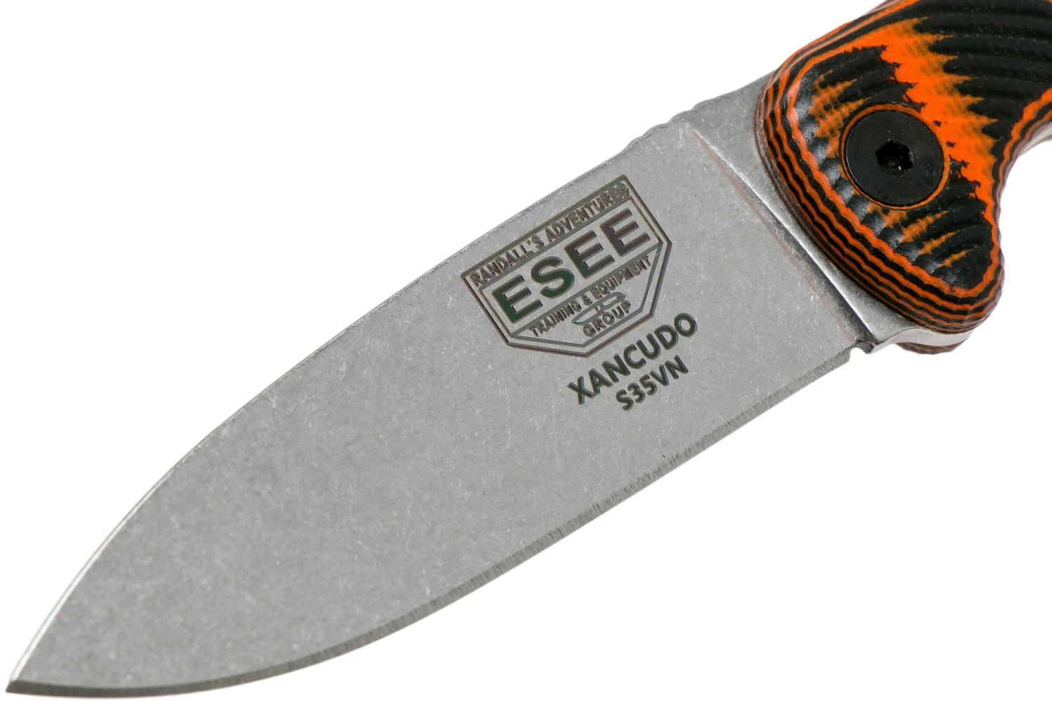 ESEE Xancudo S35VN Black-Orange G10 No Agujero XAN2-006 Cuchillo Fijo 5 ESEE Xancudo S35VN Black-Orange G10 No Agujero XAN2-006 Cuchillo Fijo - Imagen 3