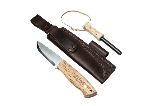 Brisa Trapper 95 - O1 Scandi - Curly Birch Con Yesquero 2055 Cuchillo De Bushcraft 8 Brisa Trapper 95 - O1 Scandi - Curly Birch Con Yesquero 2055 Cuchillo De Bushcraft - Imagen 6