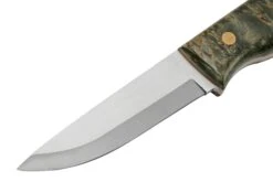 Brisa Trooper 95, 12C27 Scandi, Stabilized Curly Birch Cuchillo Fijo -Knives And Tools Comercio ENZ 303 03 brisa