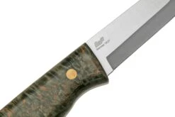 Brisa Trooper 95, 12C27 Scandi, Stabilized Curly Birch Cuchillo Fijo -Knives And Tools Comercio ENZ 303 05 brisa