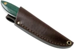Brisa Bobtail 80 Green Micarta Handle, 12C27, Funda De Cuero 9958 -Knives And Tools Comercio ENZ 9958 07 enzo knives