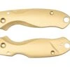 Flytanium Spyderco Para 3 Cachas, Lotus Brass -Knives And Tools Comercio FLY 1014 01 flytanium