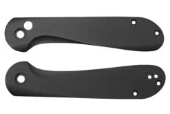 Flytanium Civivi Elementum Button Lock FLY-1257BK Black DLC Titanium Scales