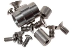 Flytanium Spyderco Paramilitary 2 Titanium Hardware Kit, Plata