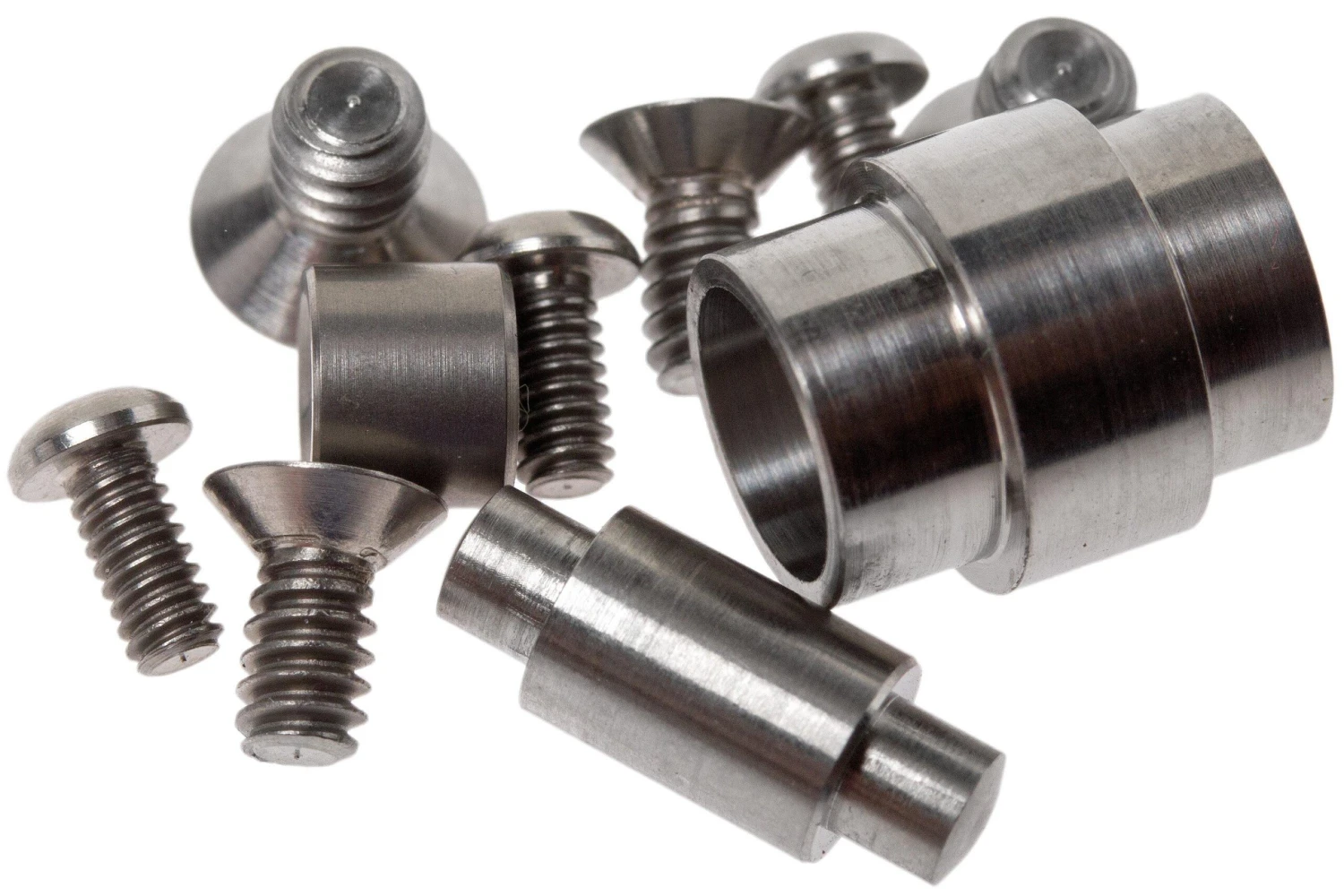 Flytanium Spyderco Para 3 Titanium Hardware Kit, Plata 3 Flytanium Spyderco Para 3 Titanium Hardware Kit, Plata