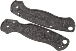 Flytanium Spyderco Paramilitary 2 Lotus Scales, Fibra De Carbono Triturada -Knives And Tools Comercio FLY 805 02 flytanium