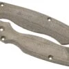 Flytanium Spyderco Paramilitary 2 Lotus Scales, Green Canvas Micarta