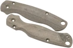 Flytanium Spyderco Paramilitary 2 Lotus Scales, Green Canvas Micarta