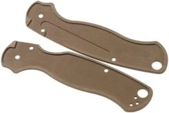 Flytanium Spyderco Paramilitary 2 Lotus Scales, Marrón Tierra G10 -Knives And Tools Comercio FLY 815 02 flytanium