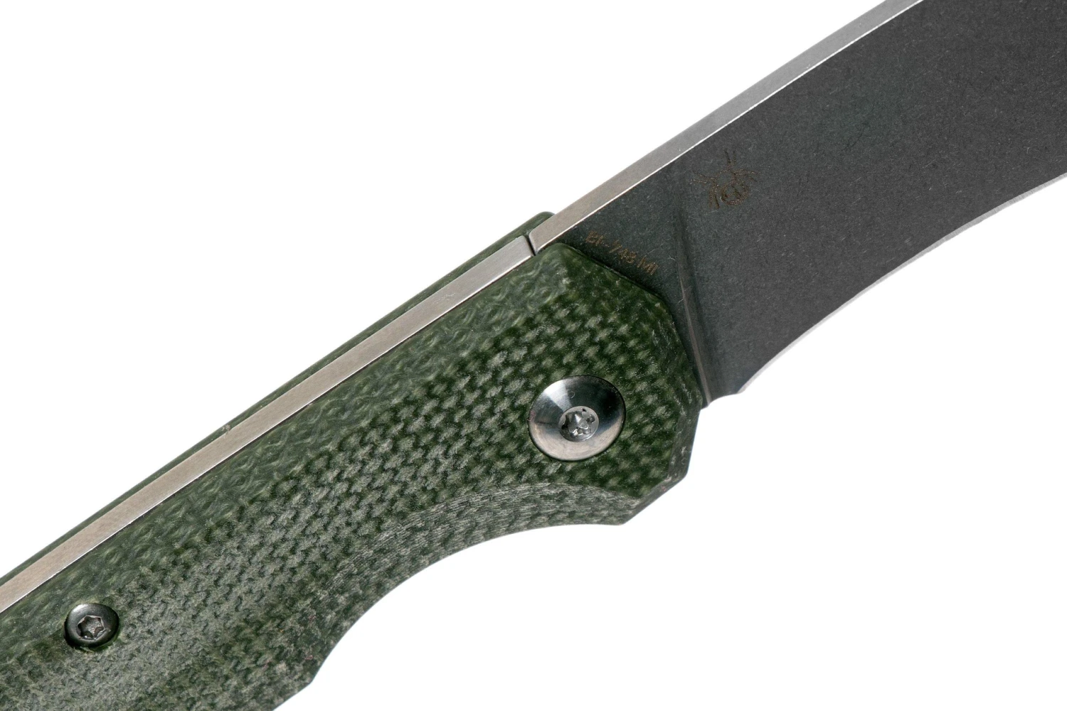 Fox Black Fox Ciol Folding Knife BF-748MI Green Micarta Navaja, Denis Simonutti Design 8 Fox Black Fox Ciol Folding Knife BF-748MI Green Micarta Navaja, Denis Simonutti Design - Imagen 6