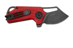 Black Fox Puck BF-761R Blackwashed D2 Red G10, Navaja -Knives And Tools Comercio FOBF 761R 02 blackfox