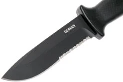 Gerber Prodigy Fixed Blade Black Serrated 22-01121 Cuchillo Fijo -Knives And Tools Comercio GE22 01121 03 gerber ge22 01121 03