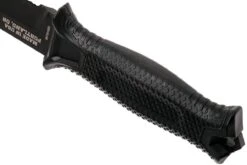 Gerber Strongarm Fixed Blade Black SE 30-001060N Cuchillo Fijo, Parcialmente Dentado -Knives And Tools Comercio GE30 001060N 04 gerber strongarm ge30 001060n 04