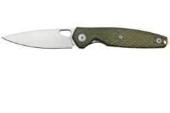 GiantMouse ACE REO Green Canvas Micarta Satin Magnacut, Navaja