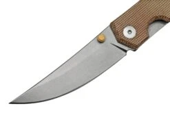 GiantMouse ACE Clyde Natural Canvas Micarta, Brass, Navaja, Ansø Y Voxnaes Design -Knives And Tools Comercio GMCLYDE NAT MICARTA 03 giantmouse