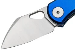 GiantMouse ACE Nibbler Blue Aluminum, N690 Navaja, Diseño Ansø En Voxnaes -Knives And Tools Comercio GMNIBBLER ALU BLUE 03 giantmouse