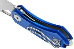 GiantMouse ACE Nibbler Blue Aluminum, N690 Navaja, Diseño Ansø En Voxnaes -Knives And Tools Comercio GMNIBBLER ALU BLUE 05 giantmouse