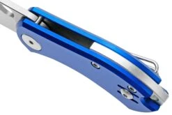 GiantMouse ACE Nibbler Blue Aluminum, N690 Navaja, Diseño Ansø En Voxnaes -Knives And Tools Comercio GMNIBBLER ALU BLUE 07 giantmouse
