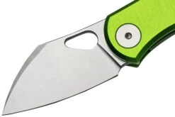 GiantMouse ACE Nibbler Green Aluminum, N690 Navaja, Diseño Ansø En Voxnaes -Knives And Tools Comercio GMNIBBLER ALU GREEN 03 giantmouse