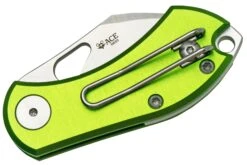 GiantMouse ACE Nibbler Green Aluminum, N690 Navaja, Diseño Ansø En Voxnaes -Knives And Tools Comercio GMNIBBLER ALU GREEN 04 giantmouse
