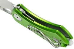 GiantMouse ACE Nibbler Green Aluminum, N690 Navaja, Diseño Ansø En Voxnaes -Knives And Tools Comercio GMNIBBLER ALU GREEN 05 giantmouse