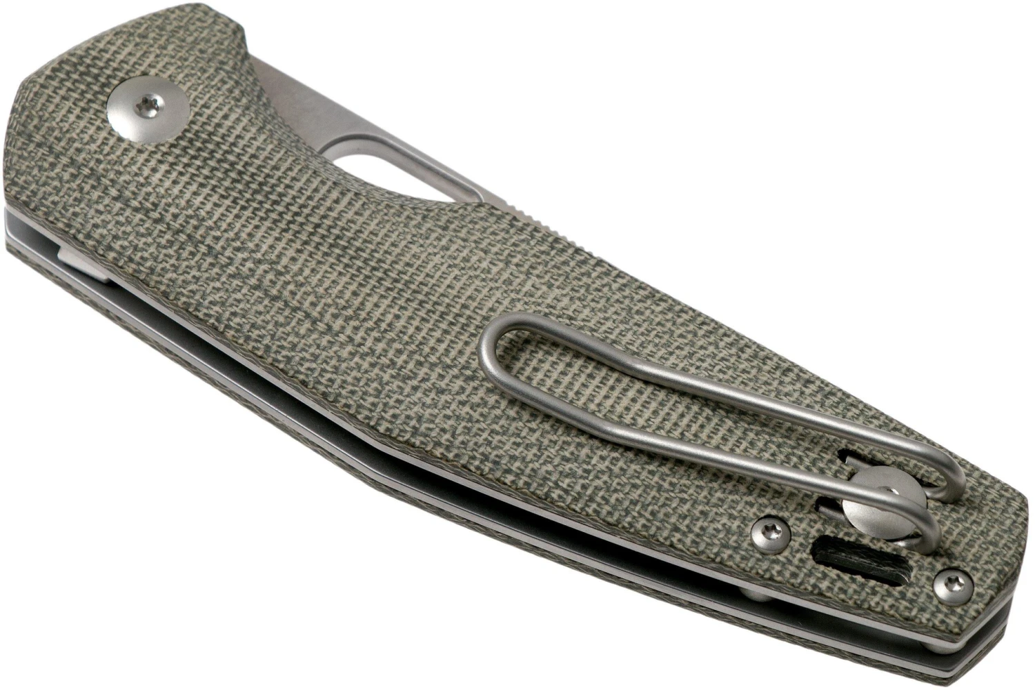 GiantMouse ACE Nimbus V2 Green Canvas Micarta Navaja, Ansø And Voxnaes Design 6 GiantMouse ACE Nimbus V2 Green Canvas Micarta Navaja, Ansø And Voxnaes Design - Imagen 4