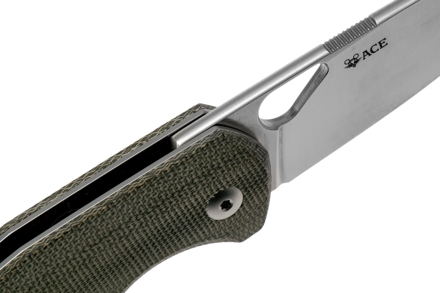 GiantMouse ACE Nimbus V2 Green Canvas Micarta Navaja, Ansø And Voxnaes Design 8 GiantMouse ACE Nimbus V2 Green Canvas Micarta Navaja, Ansø And Voxnaes Design - Imagen 6