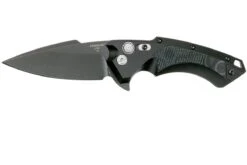 Hogue X5 3.5 Spearpoint 34579 Buttonlock Flipper Navaja, Black Finish"