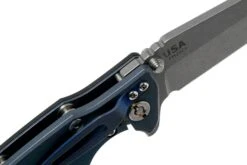 Rick Hinderer Eklipse 3.5” Harpoon Tanto, CPM 20CV, Battle Blue, Black G10 Navaja -Knives And Tools Comercio HRK EK 35 HT BB BK 06 rick hinderer knives