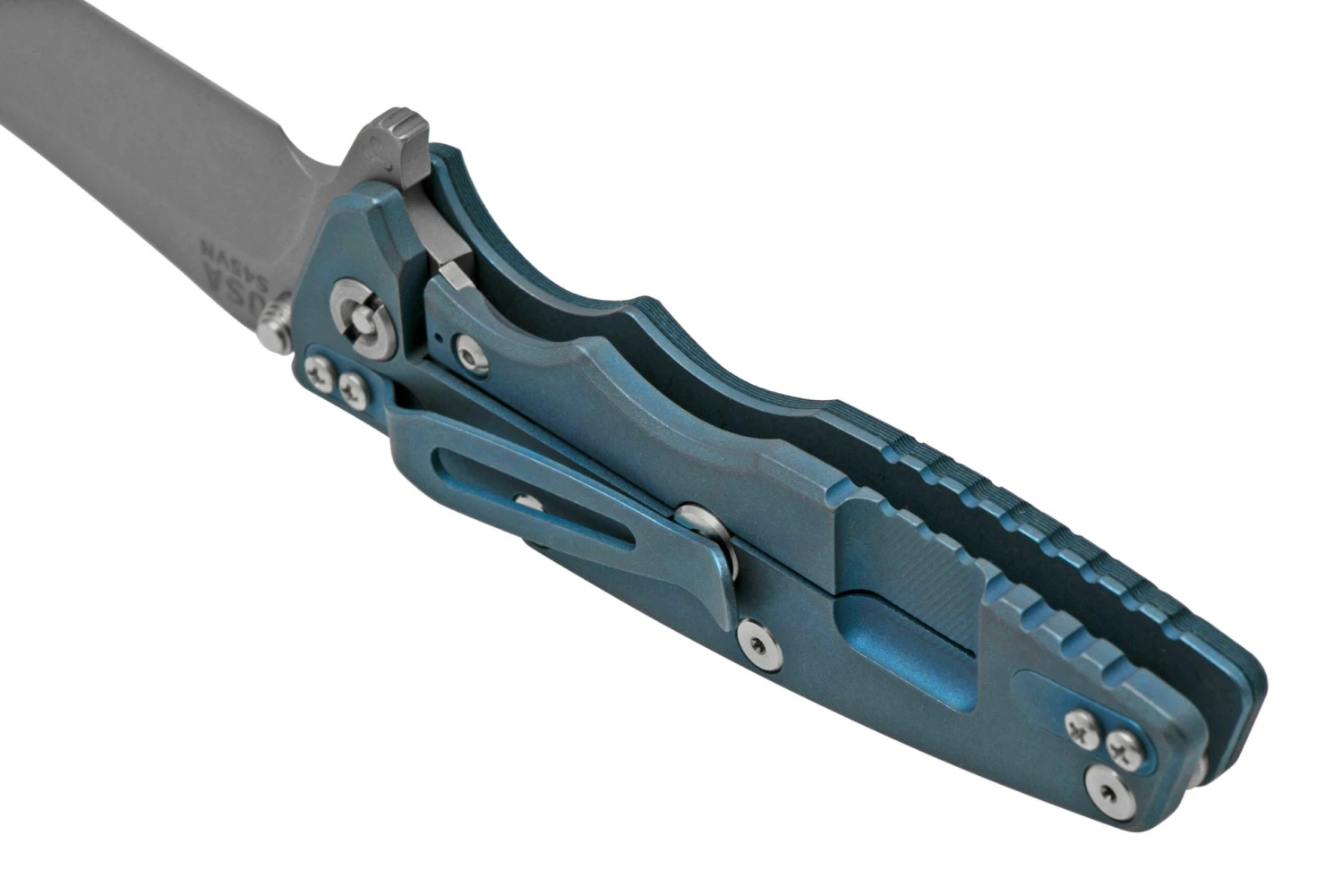 Rick Hinderer Eklipse 3.5” Spearpoint S45VN, Battle Blue, Blue Black G10, Navaja 6 Rick Hinderer Eklipse 3.5” Spearpoint S45VN, Battle Blue, Blue Black G10, Navaja - Imagen 4