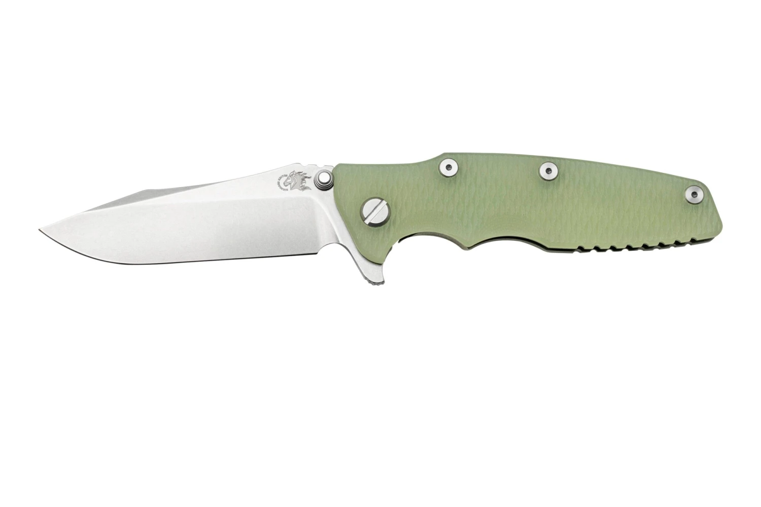 Rick Hinderer Eklipse 3.5” Spearpoint S45VN, Stonewash, Translucent Green G10, Navaja 3 Rick Hinderer Eklipse 3.5” Spearpoint S45VN, Stonewash, Translucent Green G10, Navaja
