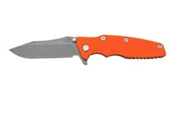 Rick Hinderer Eklipse 3.5” Spearpoint S45VN, Working Finish, Orange G10, Navaja