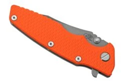 Rick Hinderer Eklipse 3.5” Spearpoint S45VN, Working Finish, Orange G10, Navaja -Knives And Tools Comercio HRK EK 35 SP WF OR 06 rickhinderer
