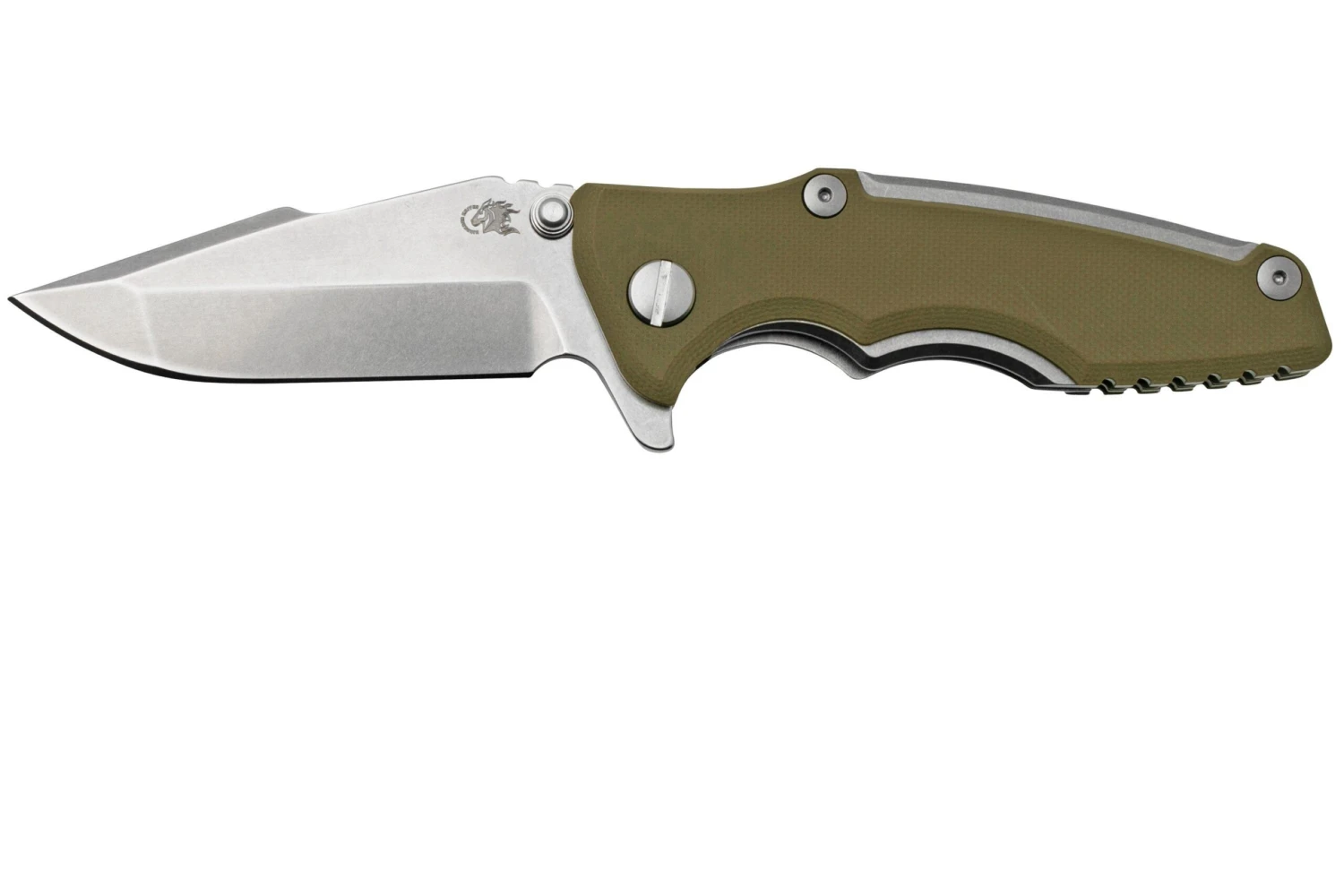 Rick Hinderer Eklipse 3.0" 20CV Harpoon Spanto Stonewash OD Green, Navaja 3 Rick Hinderer Eklipse 3.0" 20CV Harpoon Spanto Stonewash OD Green, Navaja