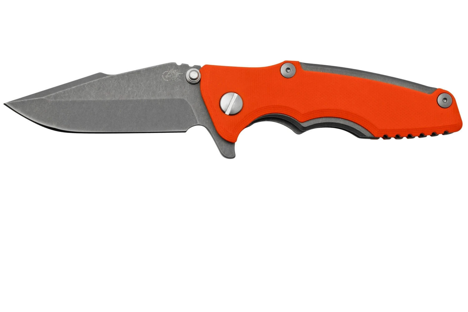 Rick Hinderer Eklipse 3.0" 20CV Harpoon Spanto Working Finish Orange, Navaja 3 Rick Hinderer Eklipse 3.0" 20CV Harpoon Spanto Working Finish Orange, Navaja