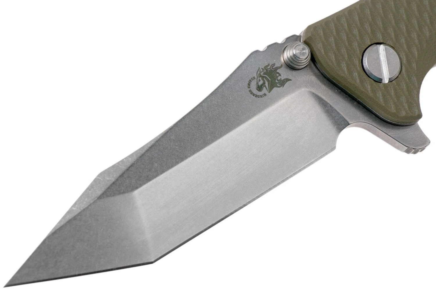 Rick Hinderer Eklipse 3.5” Tanto, CPM 20CV Stonewashed, OD Green G10 Navaja 5 Rick Hinderer Eklipse 3.5” Tanto, CPM 20CV Stonewashed, OD Green G10 Navaja - Imagen 3