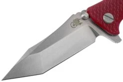 Rick Hinderer Eklipse 3.5” Tanto, CPM 20CV Stonewashed, Red G10 Navaja -Knives And Tools Comercio HRK EK35 TA SW RD 03 rick hinderer knives