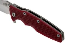 Rick Hinderer Eklipse 3.5” Tanto, CPM 20CV Stonewashed, Red G10 Navaja -Knives And Tools Comercio HRK EK35 TA SW RD 07 rick hinderer knives