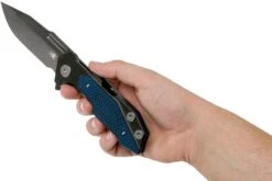 Rick Hinderer Fulltrack Spanto Black DLC S35VN Black/Blue G10 Navaja -Knives And Tools Comercio HRK FTRACK SBBB 09 rick hinderer knives