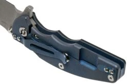 Rick Hinderer Jurassic Slicer Battle Bronze Blue G10 CPM 20CV Navaja -Knives And Tools Comercio HRK JU SL BB BK 05 rick hinderer knives