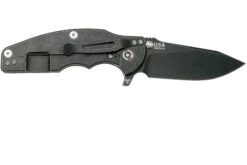 Rick Hinderer Jurassic Slicer Battle Black, Blue/Black G10 CPM 20CV Navaja -Knives And Tools Comercio HRK JU SL BBL BB 02 rick hinderer knives