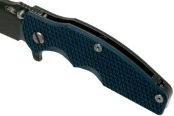 Rick Hinderer Jurassic Slicer Battle Black, Blue/Black G10 CPM 20CV Navaja -Knives And Tools Comercio HRK JU SL BBL BB 07 rick hinderer knives
